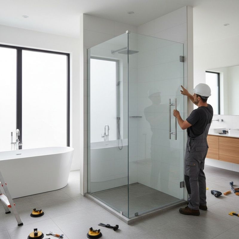 Glass Shower Door Installation in Alpharetta, GA